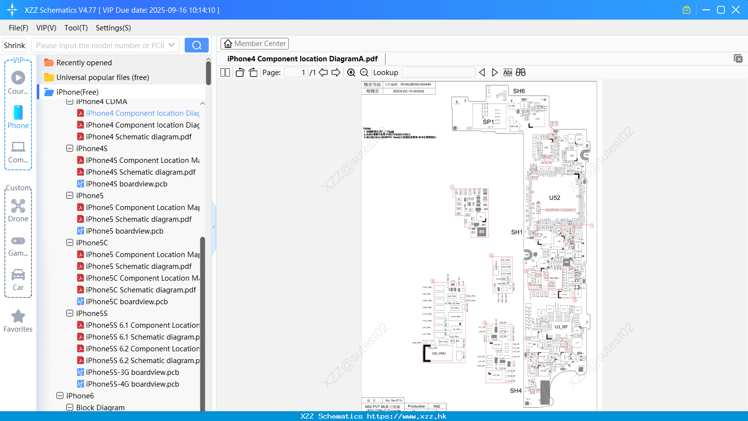 IPhone4 Component Location DiagramA